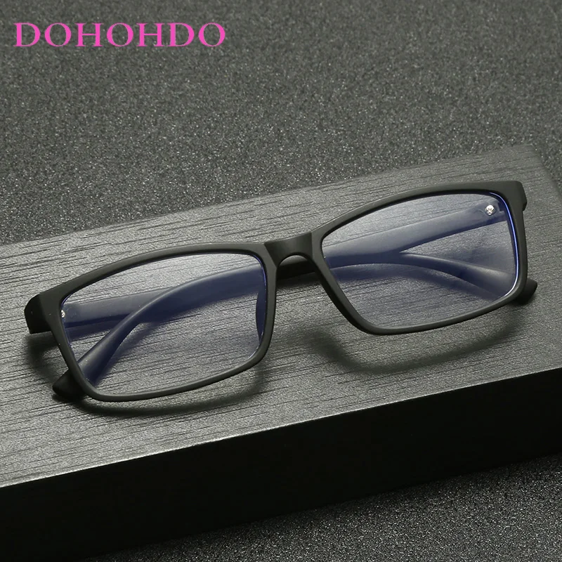 Square Full Frame Anti-blue Light Glasses Photochromic Sunglasses Women Men DOHOHDO Blue Light Blocked Oculos De Sol Eyewear