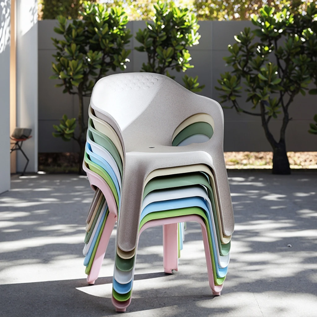Plastic Chair Long Life High Quality Durable and Comfortable Perfect Leisure for Outdoor Home Furniture Kitchen Dining Chair