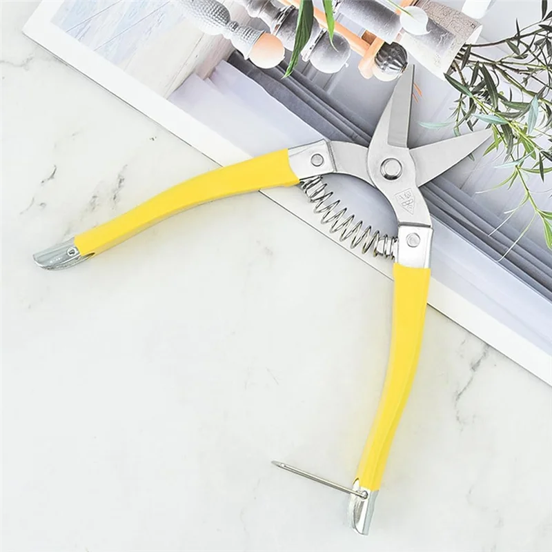 B-Est 1 Set Basket Basketry Tool Kit, Wicker Rattan Pick + Small Wicker Repair Scissor, DIY Handcraft Rattan Tool