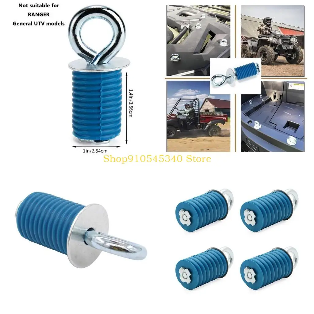 

U2JA Heavy Duty Tie Down Anchors Durable Quick Detach Lock & Ride Knob for ATV UTV