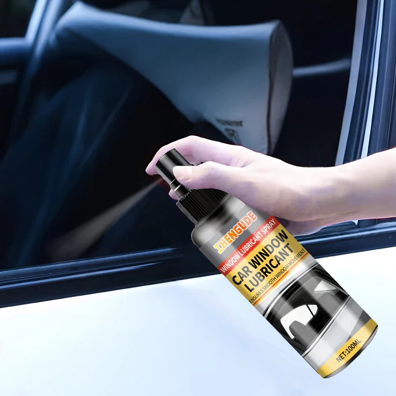 Car Window Lubricating Spray, Efficient Use, Reduces Sunroof Noise, Smooths Glass Tracks Suitable for Oiling and Maintenance