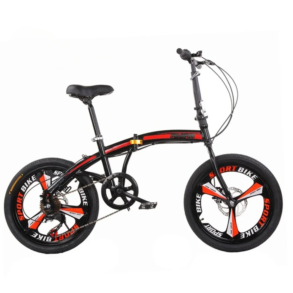 Folding Bicycle 20 inch 16 Adult Male and Female Students Variable Speed Portable Bicycle