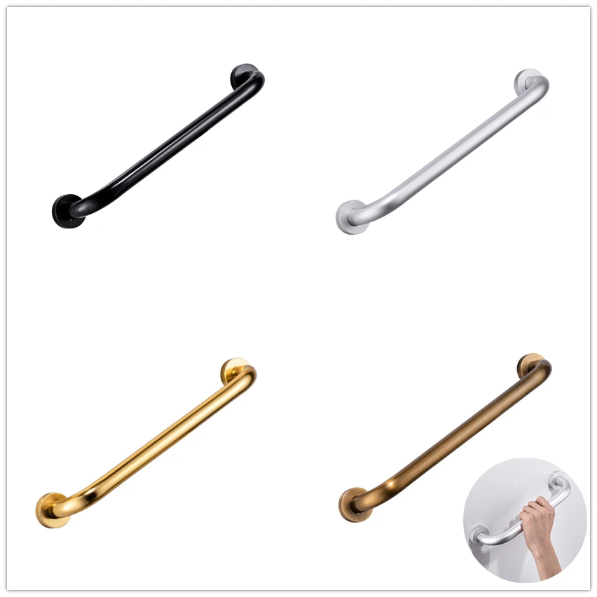 Space Aluminum 30/40/50 CM Bathroom Tub Handrail Grab Toilet Shower Bathe Straight Safety Support Handle Towel Rack