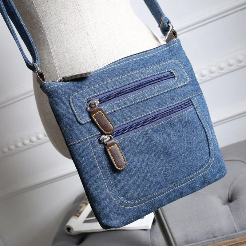 Fashion Shoulder Bags For Women Vintage Denim Crossbody Bag Female Small Messenger Bags Casual Handbags Purse