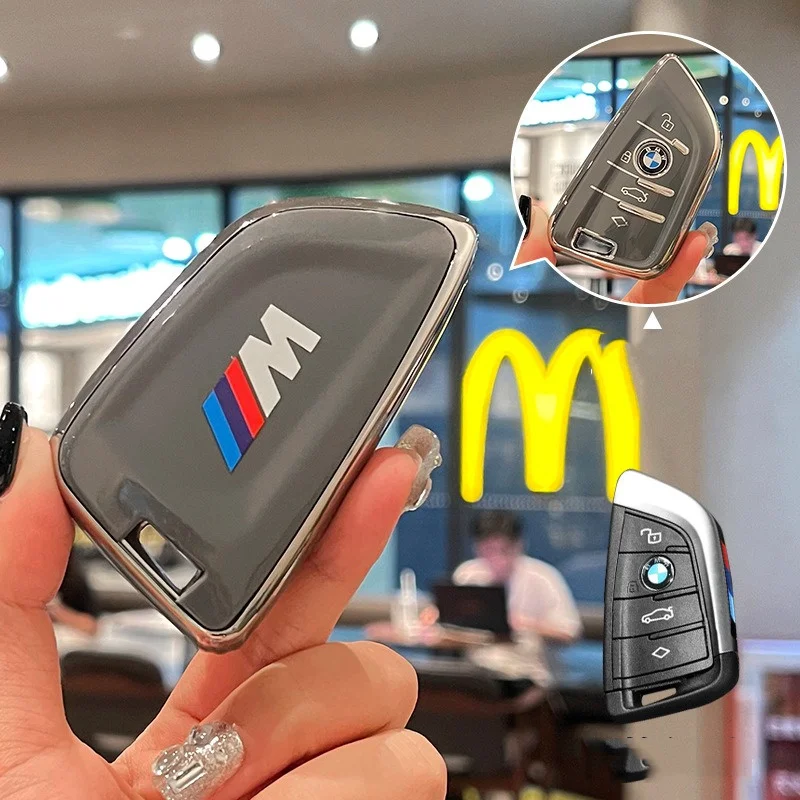 

New TPU Car Key Case Cover Shell Fob For BMW 1 2 3 4 5 6 7 Series X1 X3 X4 X5 X6 X7 F10 F20 F30 G20 G30 G01 F15 F16 G02 G05 F34
