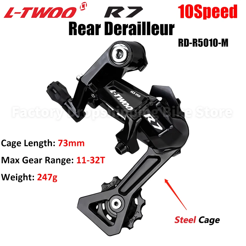 LTWOO R7 2x10Speed Flat Bar Road Bike Shifter Levers Derailleur Kits Compatible Shimano SUNSHINE 25T 28T 32T Cassette X10 Chains