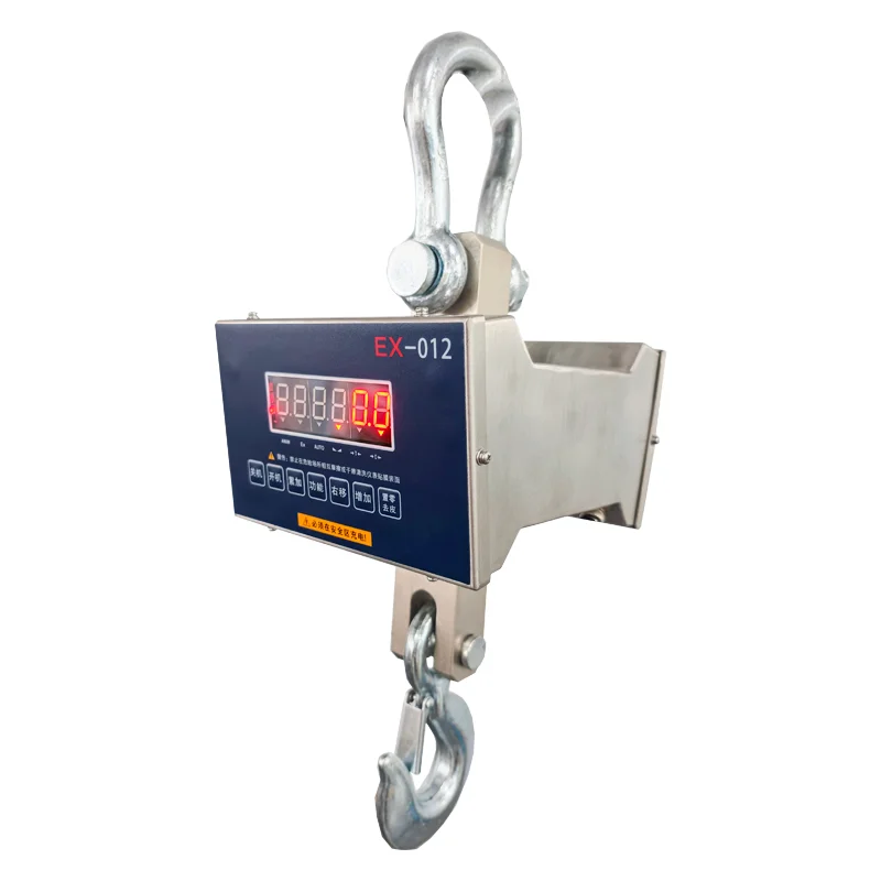 

1T/2T/3T/5T/10T Stainless Steel Wireless Crane Scale Explosion-Proof Electronic Weighing LED Display 500g Accuracy OEM ODM