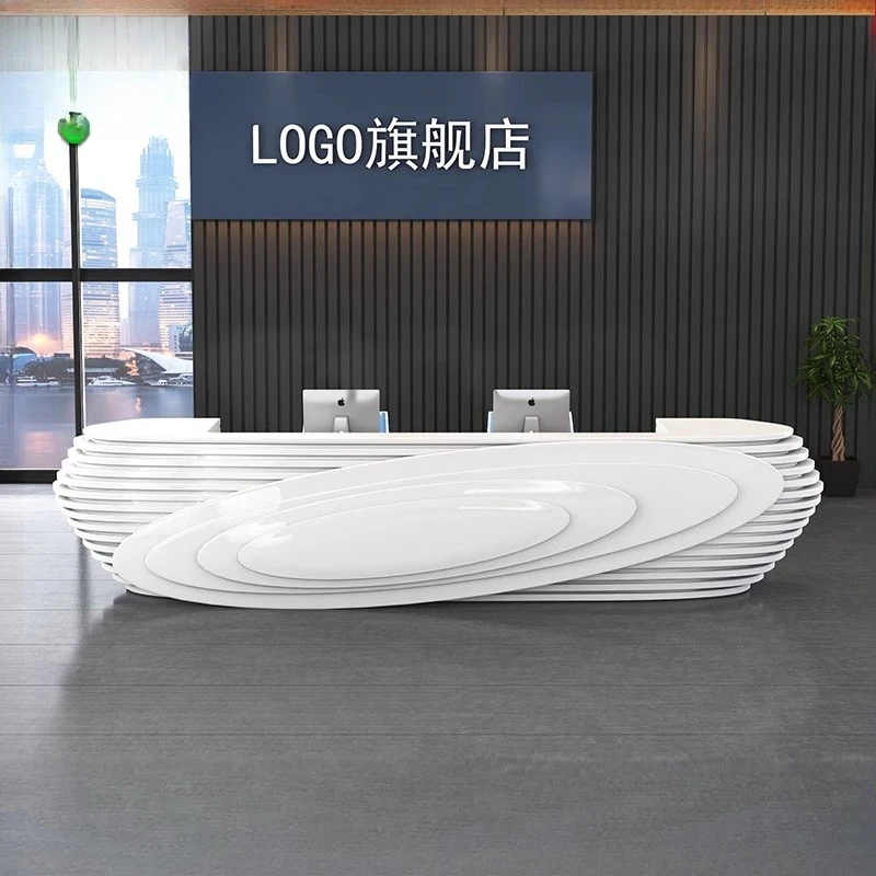 

Design Modern Reception Desks Counter Front Desk Display Two People Reception Desks Salon Desk Schreibtisch Office Furniture