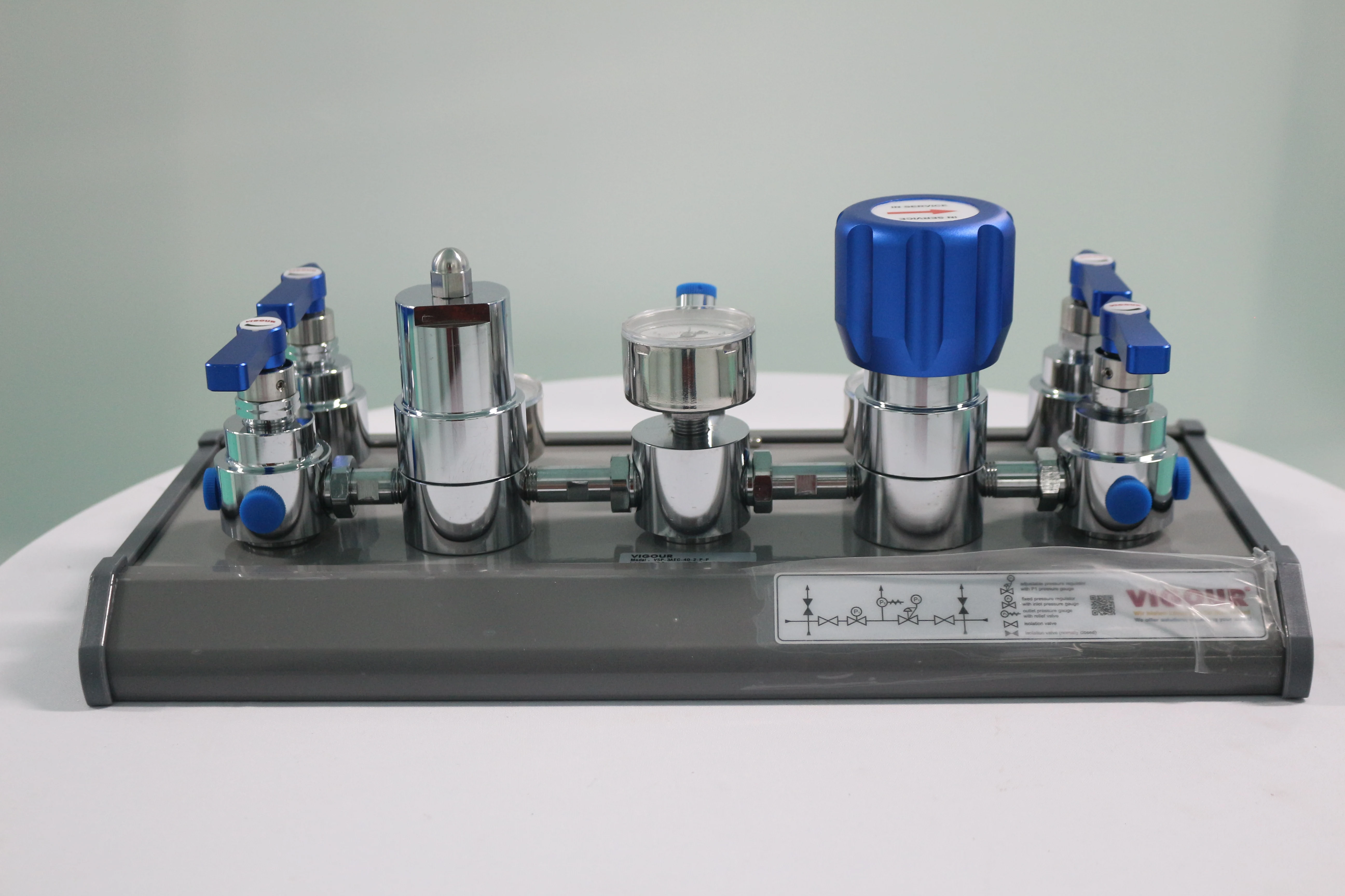 Painel de controle de pressão da marca VIGOUR com função de comutação automática com válvula de desligamento