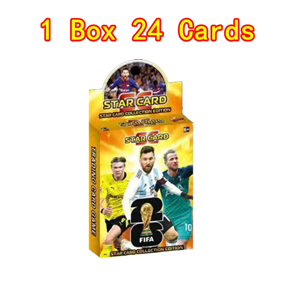 2025 Nieuwe 24 STKS Mini Messi Ronaldo Mbappe Neymar Kaarten LASER Collectie Kaarten Klasse Voetbalster Zeldzame Spel Speelgoed Gift groothandel