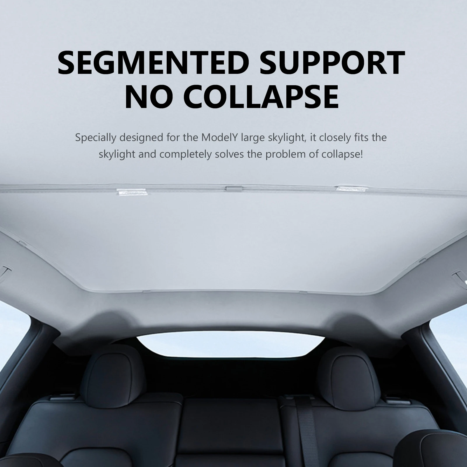 

Smondor Sunshades For Tesla Model 3 Sunroof Highland Model Y Ice Cloth Buckle Sun Pare Glass Front Rear Skylight Accessory