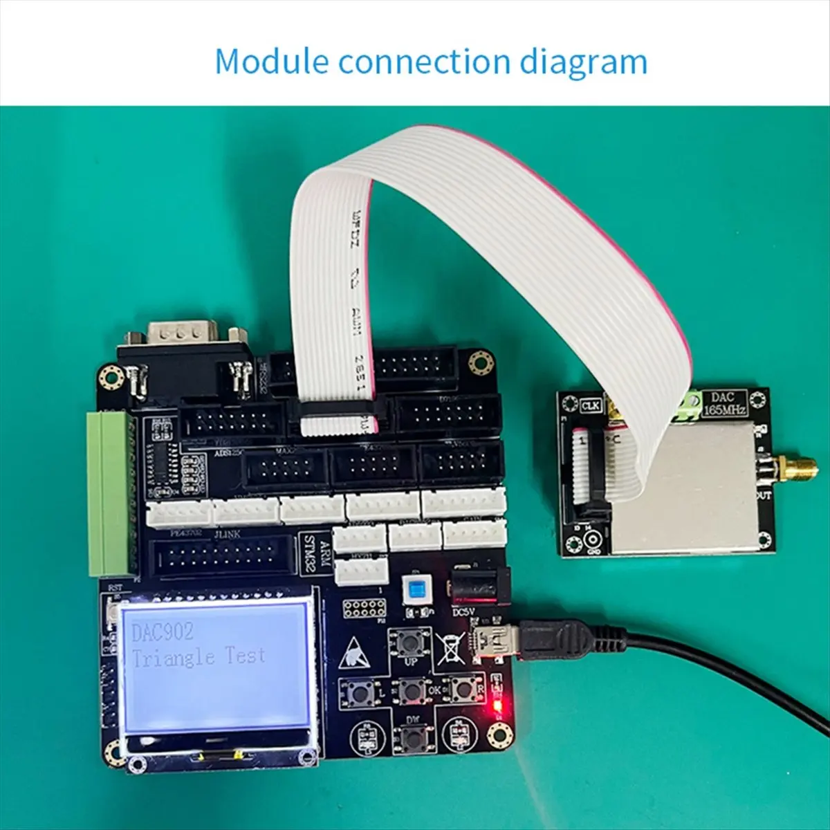 DAC902 Module High Speed Digital to Analog Conversion Module High SFDR 12 Bit 165 MSPS Low Power Adjustable Range