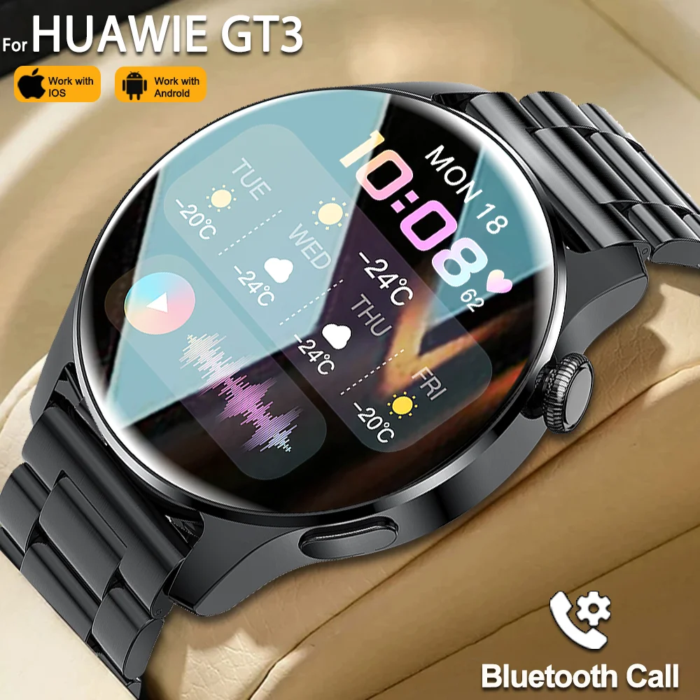 For HUAWIE GT3 Pro Smart Watch Men Women Gift Heart Rate Waterproof Sport Fitness Watches BT Call Smartwatch For Android IOS