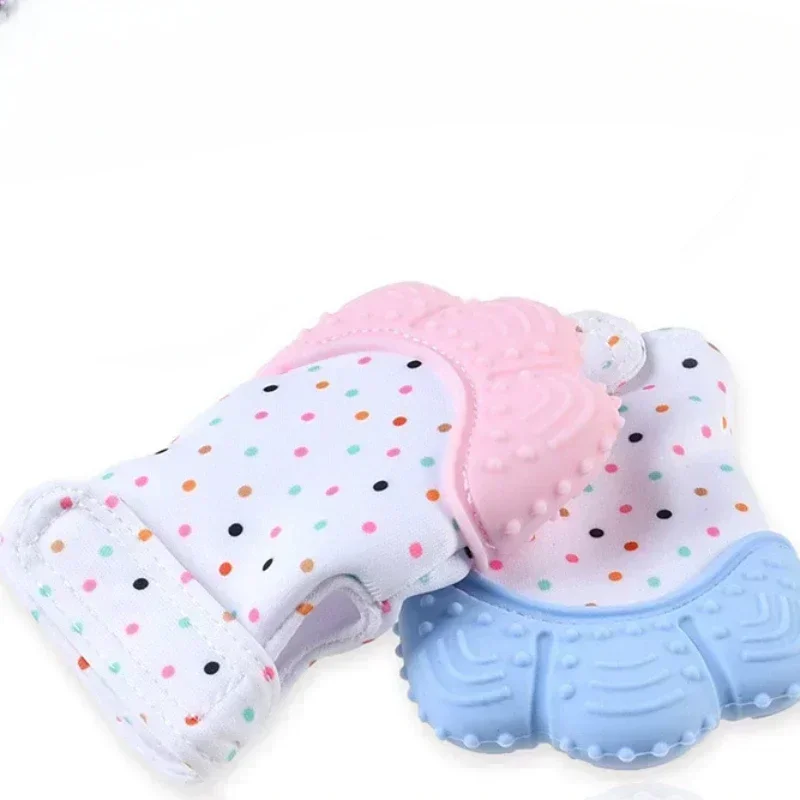 1pcs Baby Teething Toys Prevent Bite Fingers Nails Glove Children Infant Silicone Anti Biting Protection Gloves for Toddle Kids