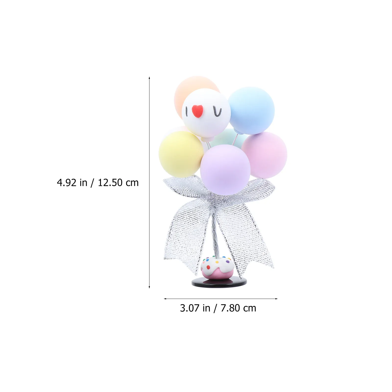 3Pcs Clay Confession Balloon Ornaments Wedding Party Decorations Desktop Ornament Beautiful Wedding Table Layout