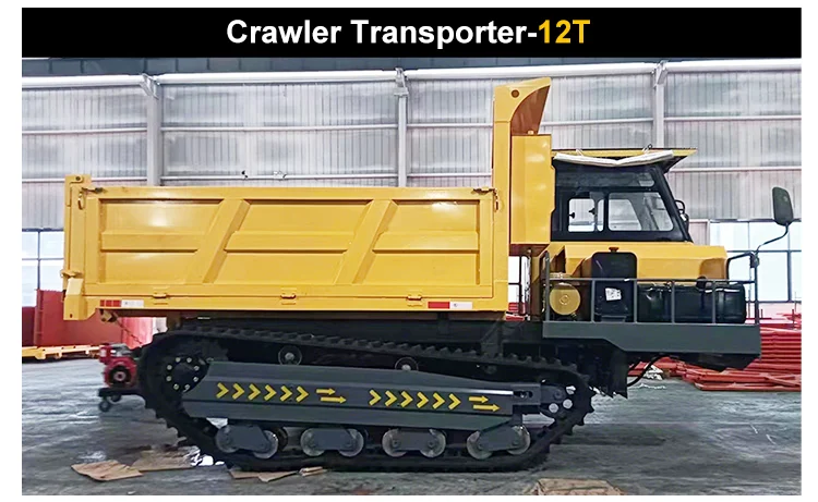 Maßgefertigtes, langlebiges 5-Tonnen-Raupentransportfahrzeug, Raupentransporter, Schwerlast-Gummiketten, CE-zertifiziert – Detail 10