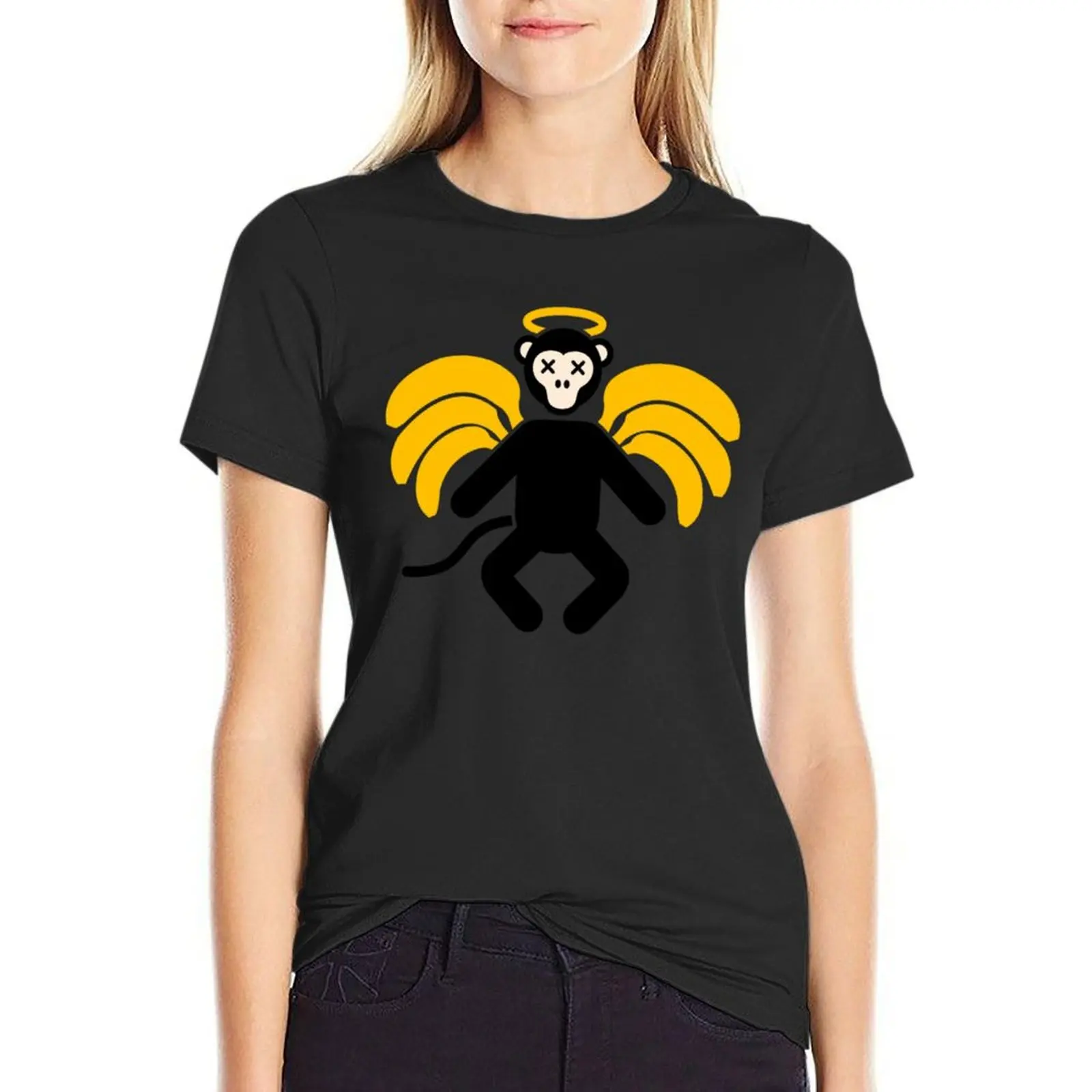 

Monkey Gone to Heaven T-Shirt Blouse cute clothes Aesthetic clothing blacks Woman fashion