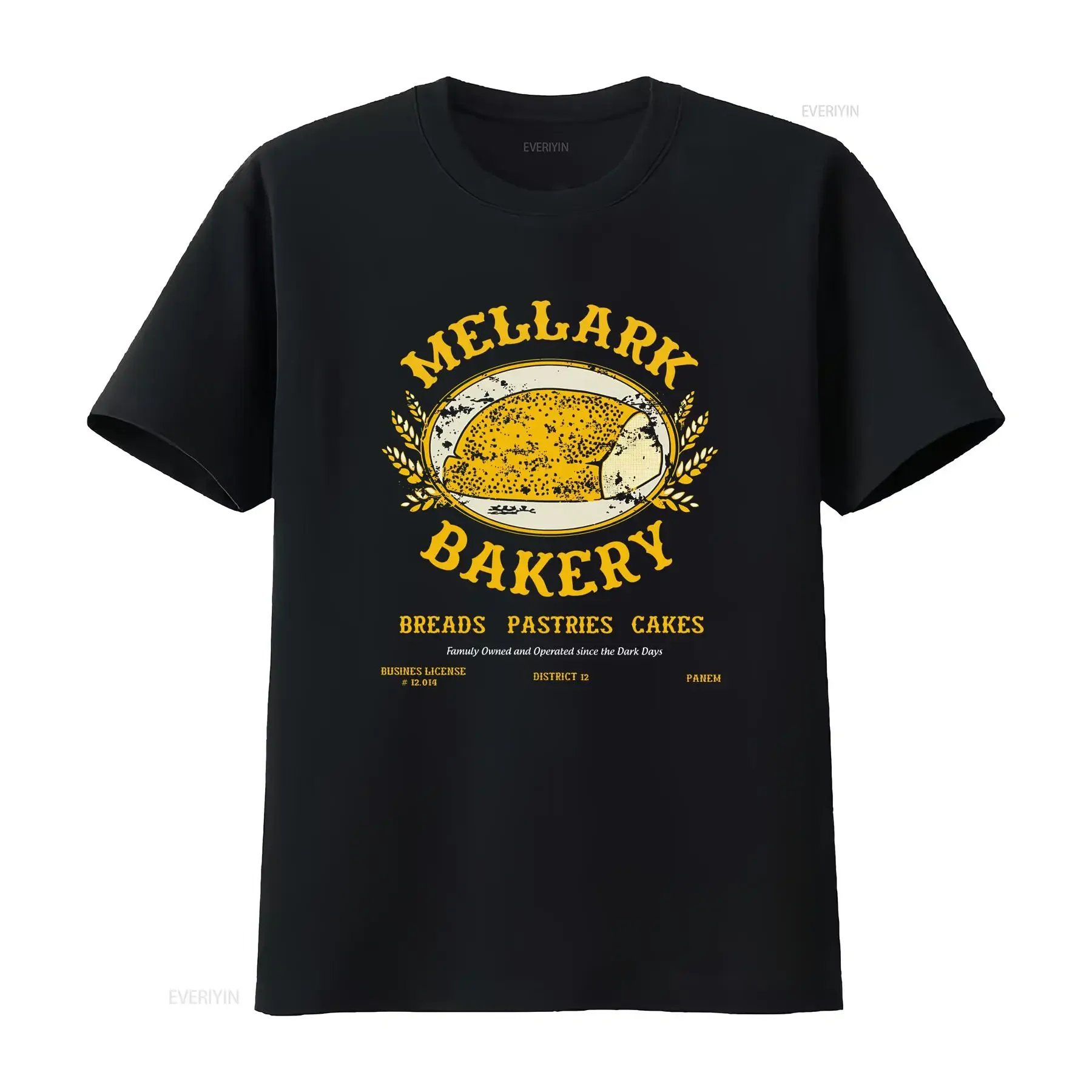 Mellark Bakery SweaT camiseta Peeta Katniss Everdeen Book Merch District 12 Panem Lover vintage lavado transpirable Casual