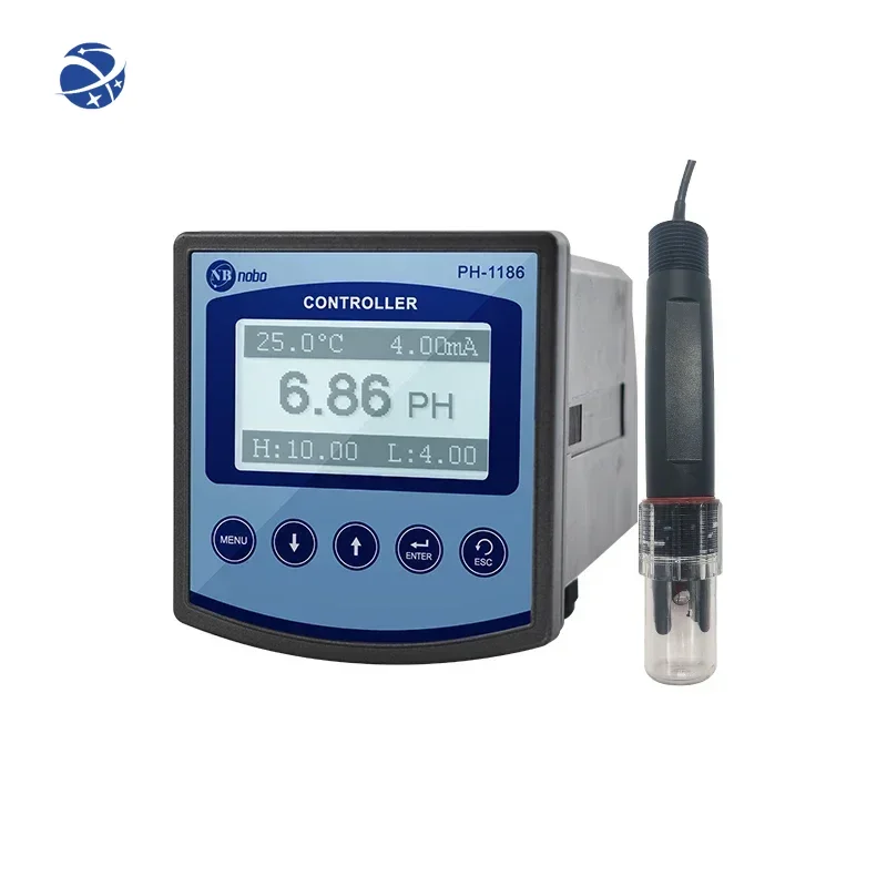 NOBOTECH industrial online ph meter PH-1186 pH ORP water instrument Smart ph Meter For aquaculture ORP water detector