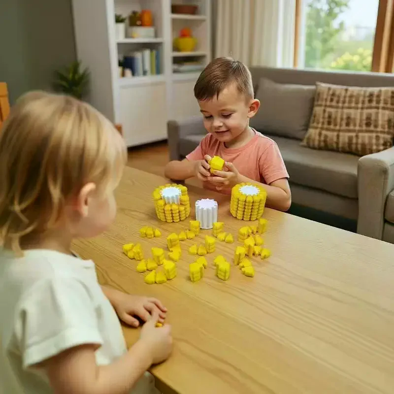Printed PLA Corn Fidget Puzzle Toy Non Toxic Stress Relief For Kids Brain Growth Party Favors 3D