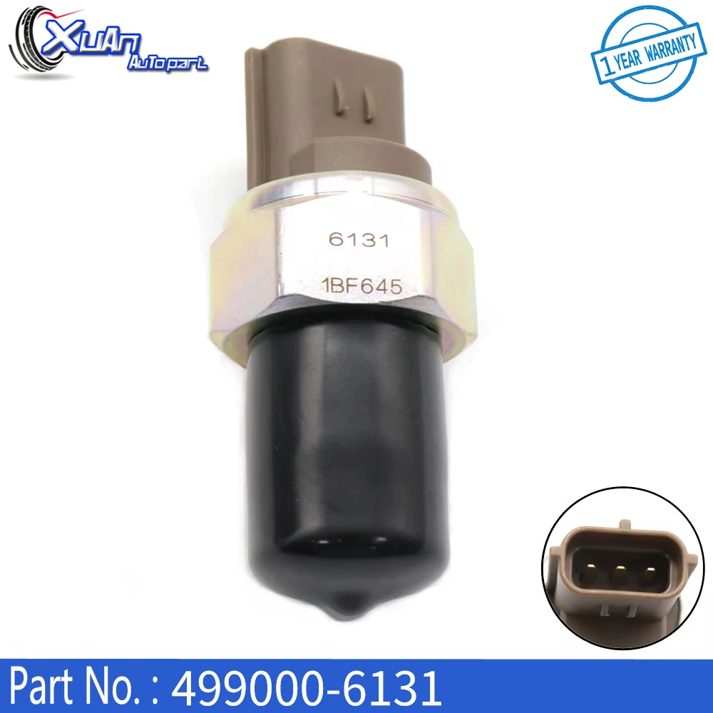 XUAN Car Fuel Rail High Pressure Sensor Regulator 499000‑6131 For Nissan Navara D40 2.5 DCI 4990006131