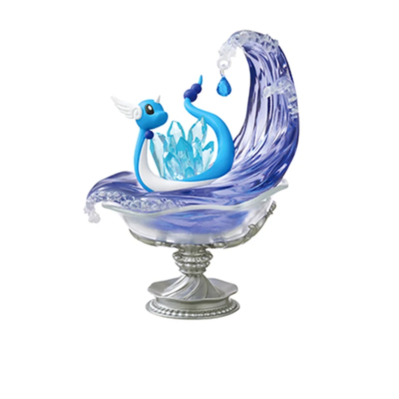 Origineel Pokemon Animatiespel Randspeelgoed Lampent Sylveon Edelsteencollectie Boxed Gacha Anime Action Model Figures