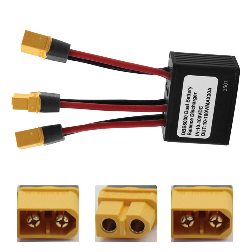 /30A /Dual /Battery Parallel Converter Switcher 10V-100V For Ebike Electric Bicycle Balanced Discharge Module Adapter Aluminum B