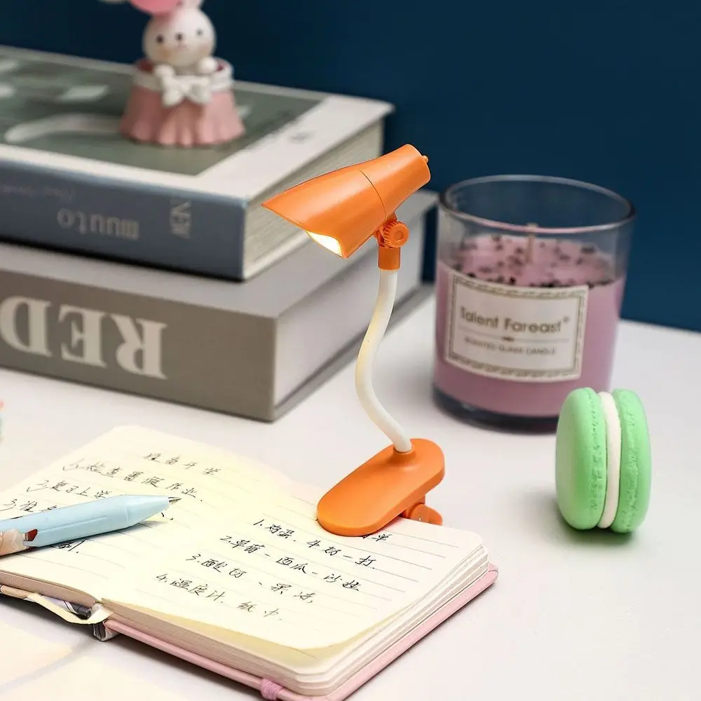 Portable Eye Protection Creative Gift Desk Lamp with Clip Reading Book Clip Light Bedside Study Lamp Mini Table Lamp