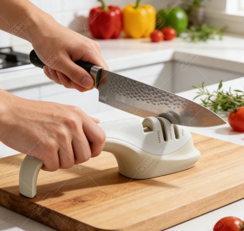 3-in-1 Kitchen Knife Sharpener Helps Repair Polish Blades for Kitchen Sccessories Kitchen Scissor Knife Sharpening