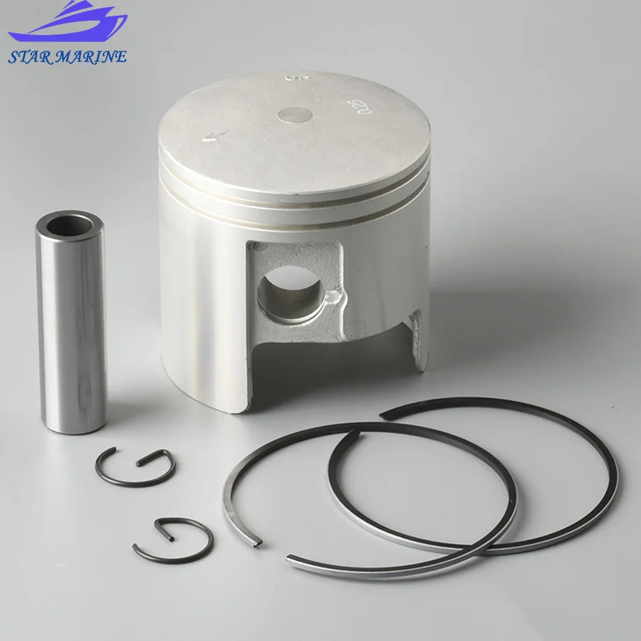 66T-11631 Piston Set STD For Yamaha Outboard Motor 2T 40HP E40MH 40X Parsun Hidea Seapro HDX Hangkai 66T-11631-00