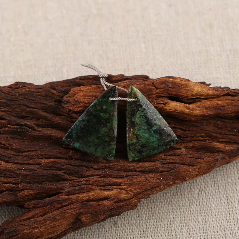 B&F African Turquoise   Earring Beads for Jewelry Making, Handmade Natural stones beads, Stones for jewelry Making Supplies