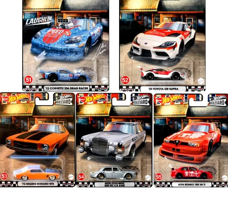 Original Hot Wheels Premium Boulevard Automodelle Legierung 1/64 GR Supra Drag Racer Diecast Toyota
