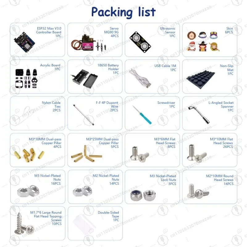 Adult School Kids Beginner Coding Learning Smart Bionic Bipedal DIY Robot Kit