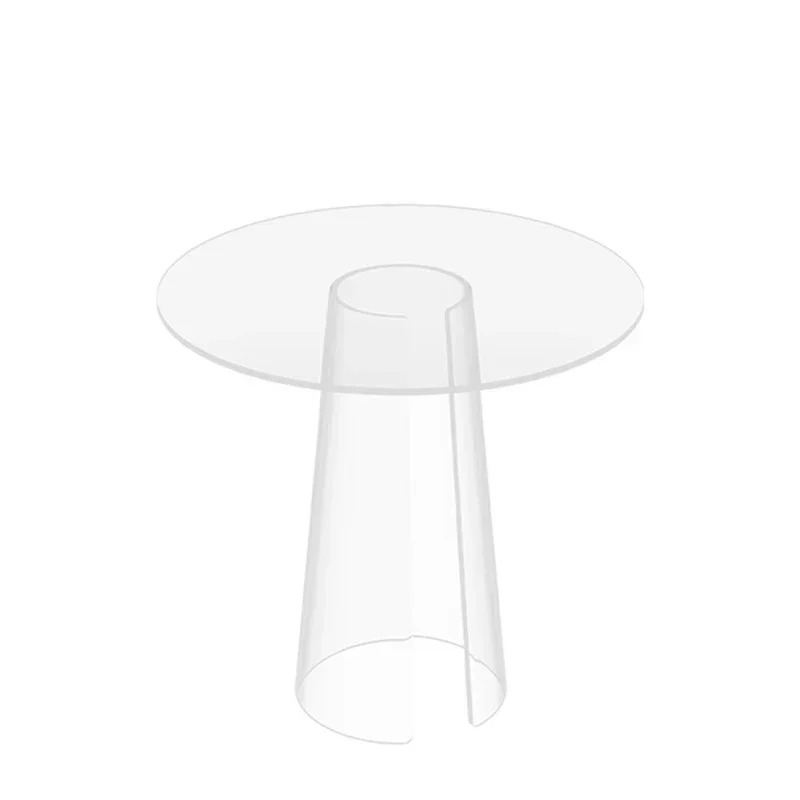 

Уникальный круглый журнальный столик, подходящий для гостиной, современный стиль, прозрачный дизайн,