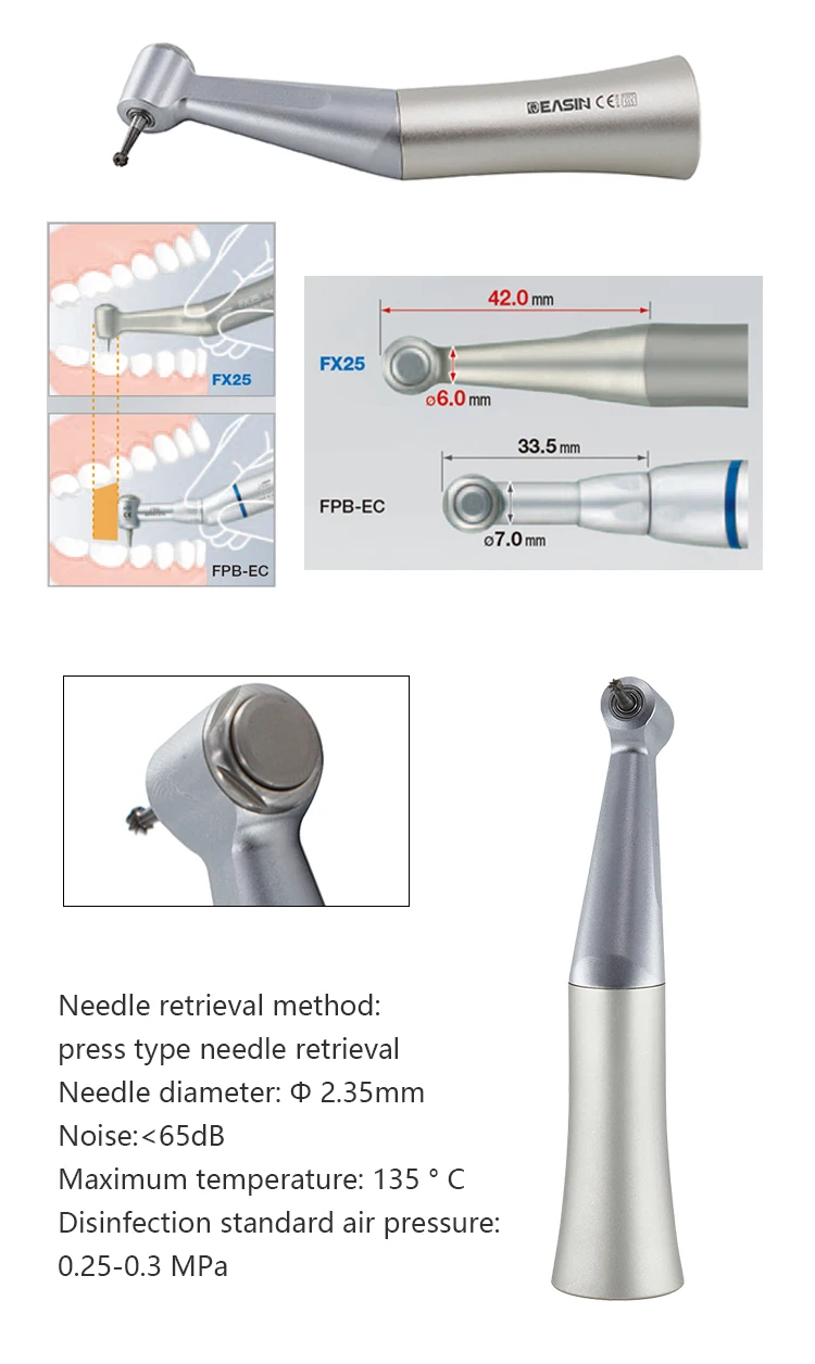 Alle Arten von Dental-Handstücken mit niedriger Drehzahl: Gerade und Winkelstücke, Luftturbinenmotor B2/M4, Laborausrüstung, Mikromotor, Polierwerkzeug – Detail 8