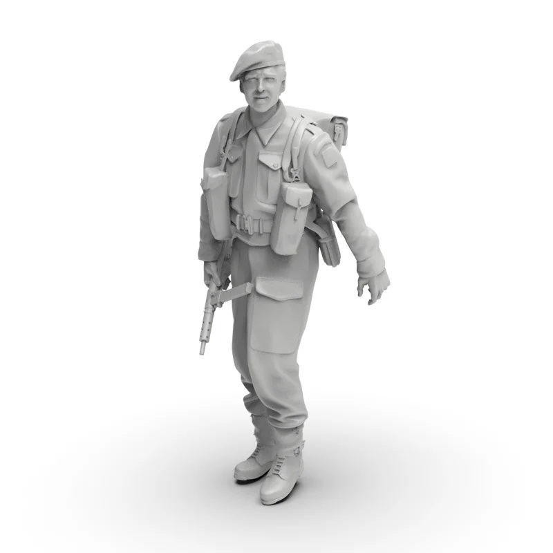 1/35 1/64 1/72 مقياس الحرب العالمية 2 بريطانيا الجندي الراتنج مايكرو مصغرة تمثال ثلاثية الأبعاد مطبوعة لعبة مجسمة غير مجمعة وغير مصبوغ