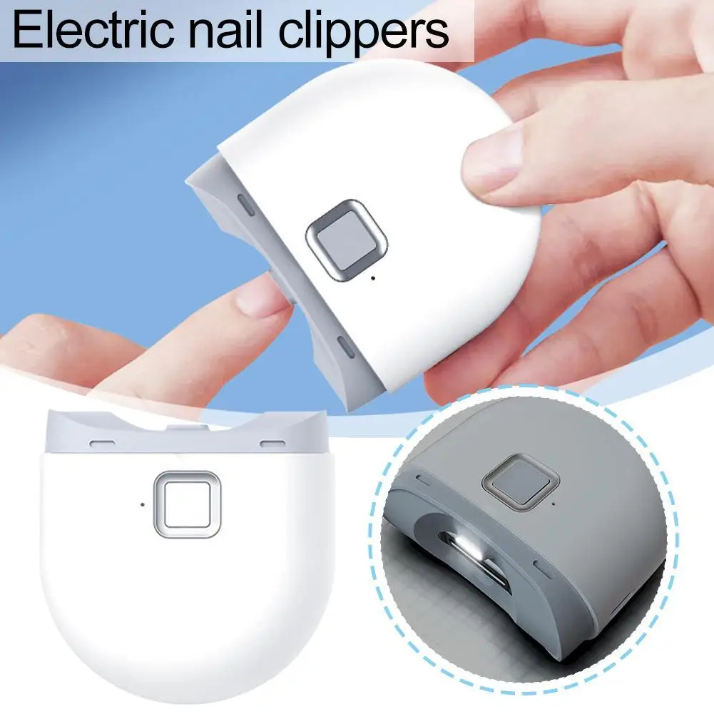 

New Electric Automatic Nail Clippers With Light Trimmer Nail Cutter Manicure For Baby Care Scissor Pet Nail Tools