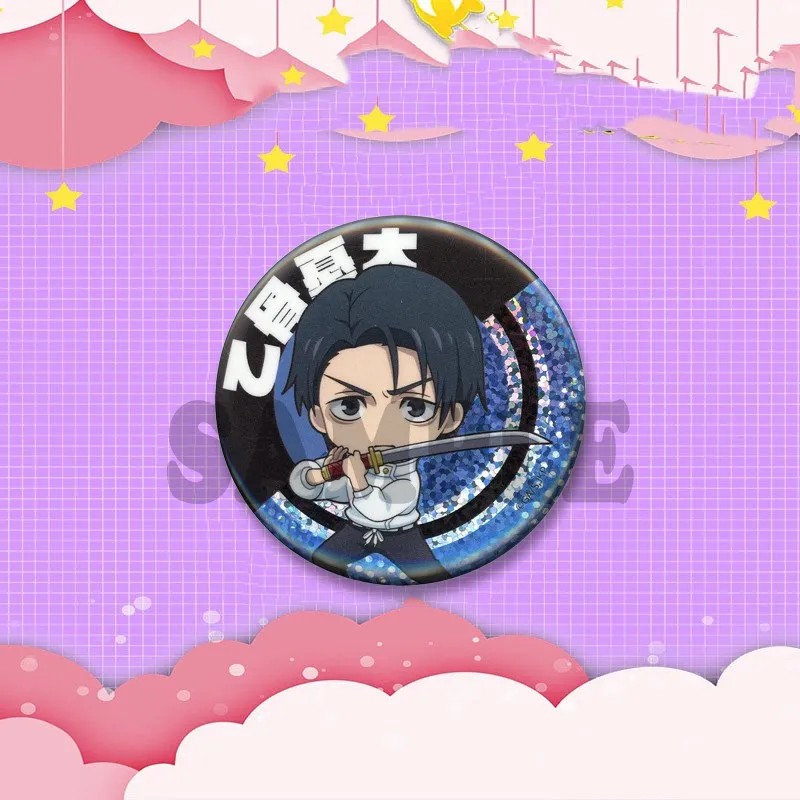 Cool Cartoon Boy Yuta Okkotsu Lapel Brooches Anime Peripheral Button Pins on Backpack Clothes Jewelry Badge Accessories Gifts