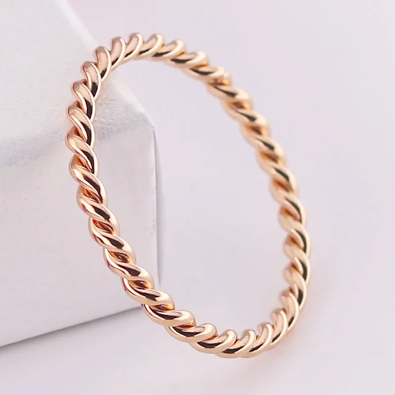 الحد الأدنى خاتم الفولاذ المقاوم للصدأ للجنسين عرض نحيف 2MM IP مطلي اليابان-الكورية نمط الإكسسوارات لا تتلاشى