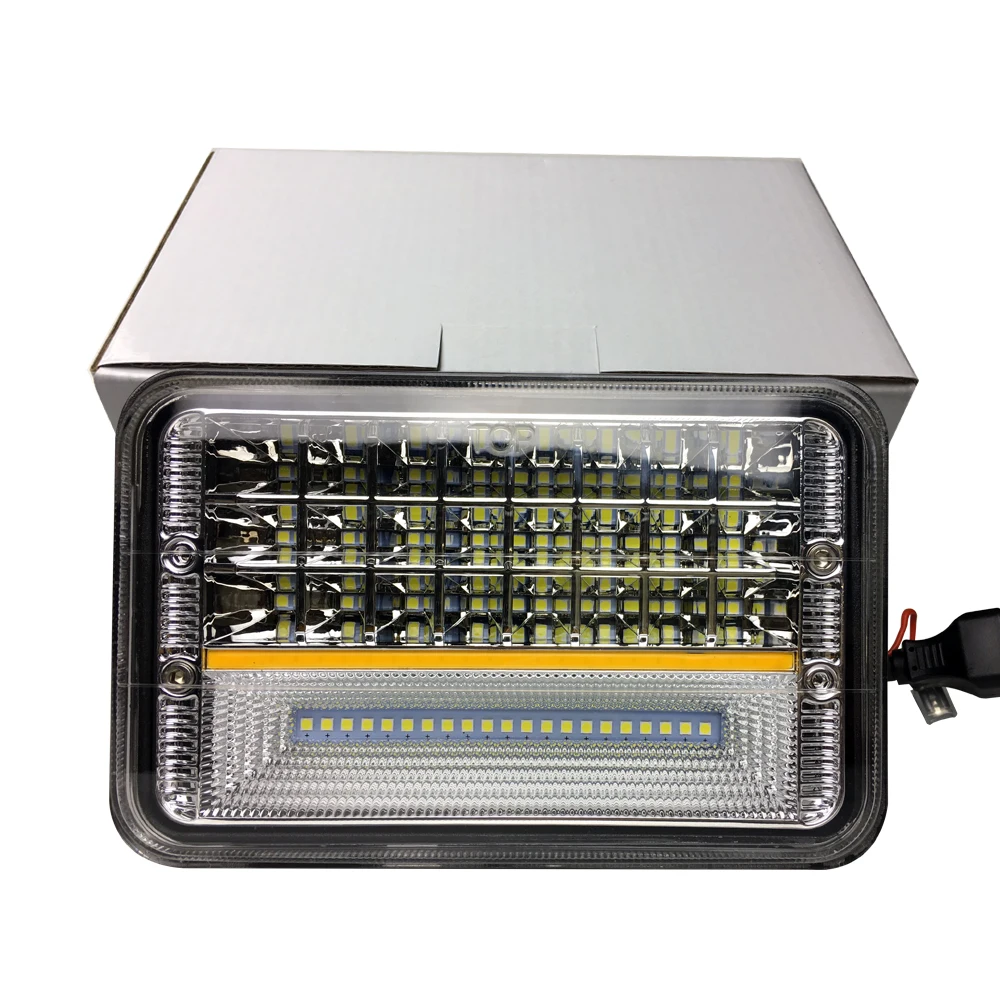 

SXMA LED6402 Светодиодные рабочие фары для грузовика из алюминиевого сплава 6,6 дюйма Поисковый свет Светодиодные вспомогательные фары Дальняя лампа Портативная