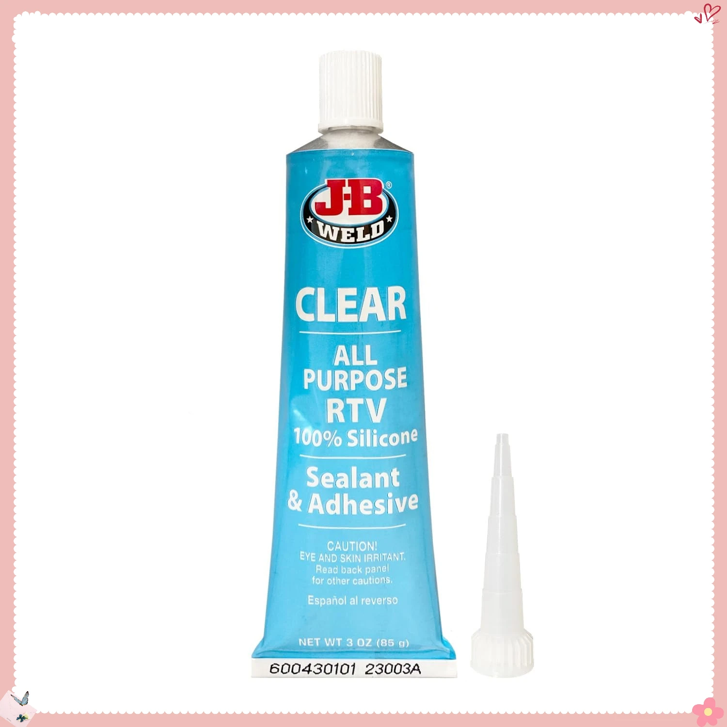 다목적 RTV 실리콘 실란트 투명 3oz - 가정 수리, 보트, 자동차용 방수 접착제 - DIY자, 전문가용