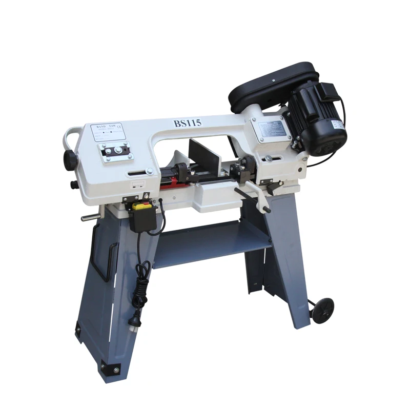 Woodworking Metal Sawing Machine 220V Band Saw Machine Multifunction Electric Desktop Vertical Band Sawing Machine BS115