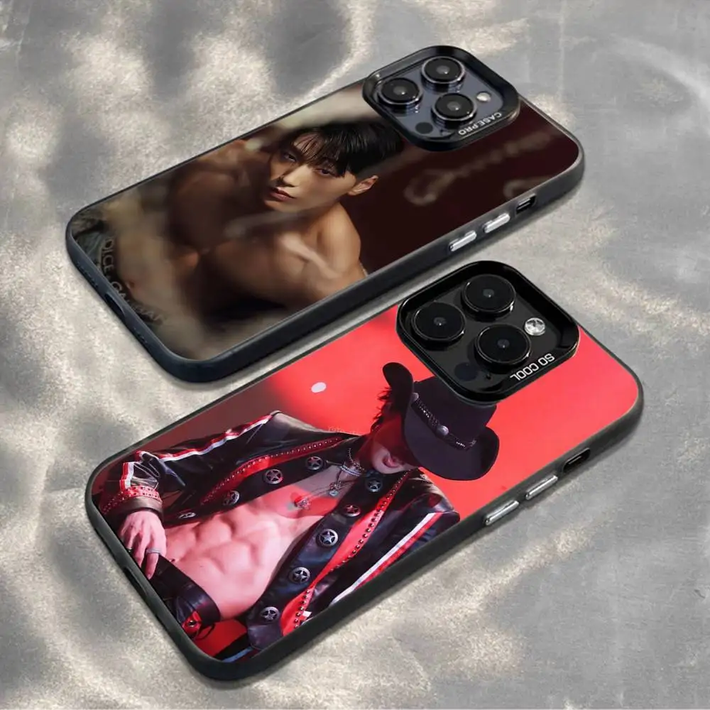 

Hot A-ATEEZ Kpop Phone Case For iPhone17,16,15,14,13,12,11,Mini,Pro,MAX,plus,Black Matte Shockproof Cover