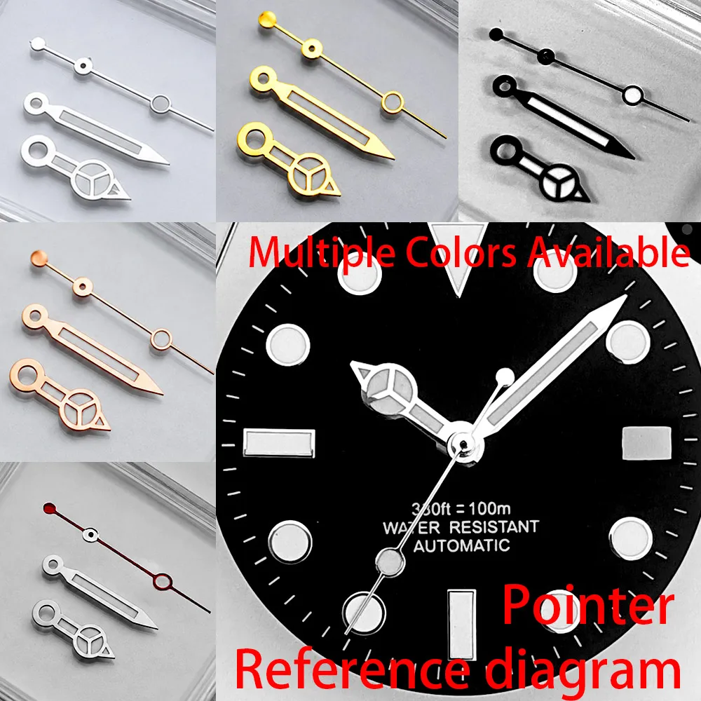 12.5mm Multi-color Watch Hands C3 Blue Luminous Multiple Sizes Available Fit NH35 ETA2824 8215 Watchmaking Parts