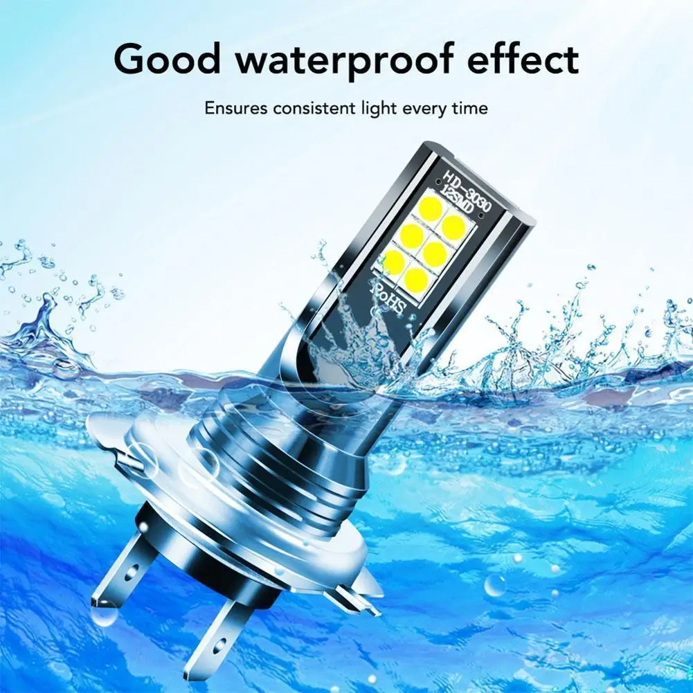 1Pcs H4 H7 LED Headlight 26000LM LED H11 H1 H3 Car Fog Light Bulbs 9005 9006 Auto Driving Running Lamps 12W 12V