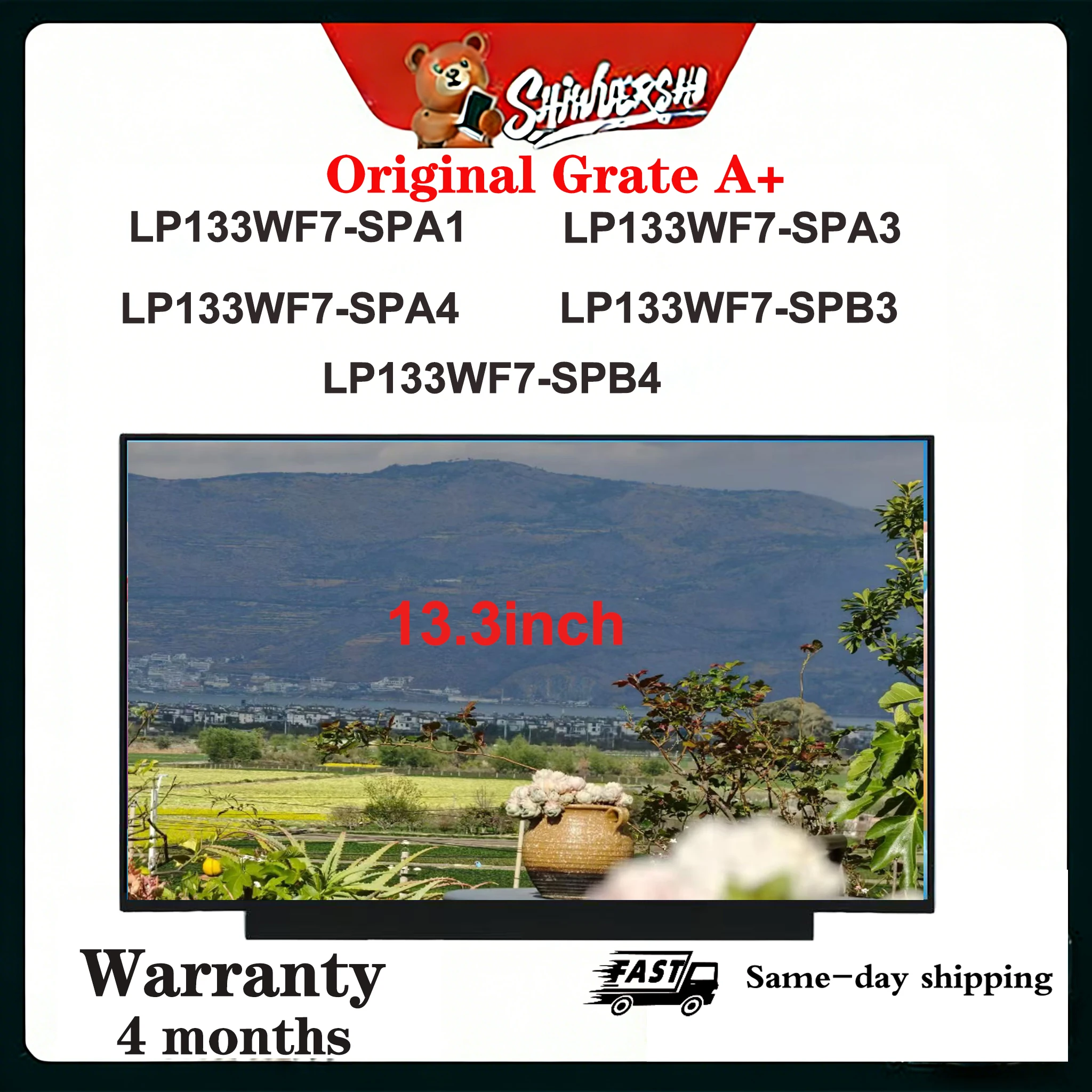 

Original New A+13.3 inch Slim Laptop Lcd Screen Panel LP133WF7 SPA1 LP133WF7 SPA3 LP133WF7 SPA4 LP133WF7 SPB3 LP133WF7 SPB4 60HZ