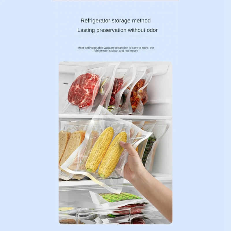 Vacuum Sealer Machine LED Display Food Automatic Commercial Household Sealer+10 Bags EU Plug