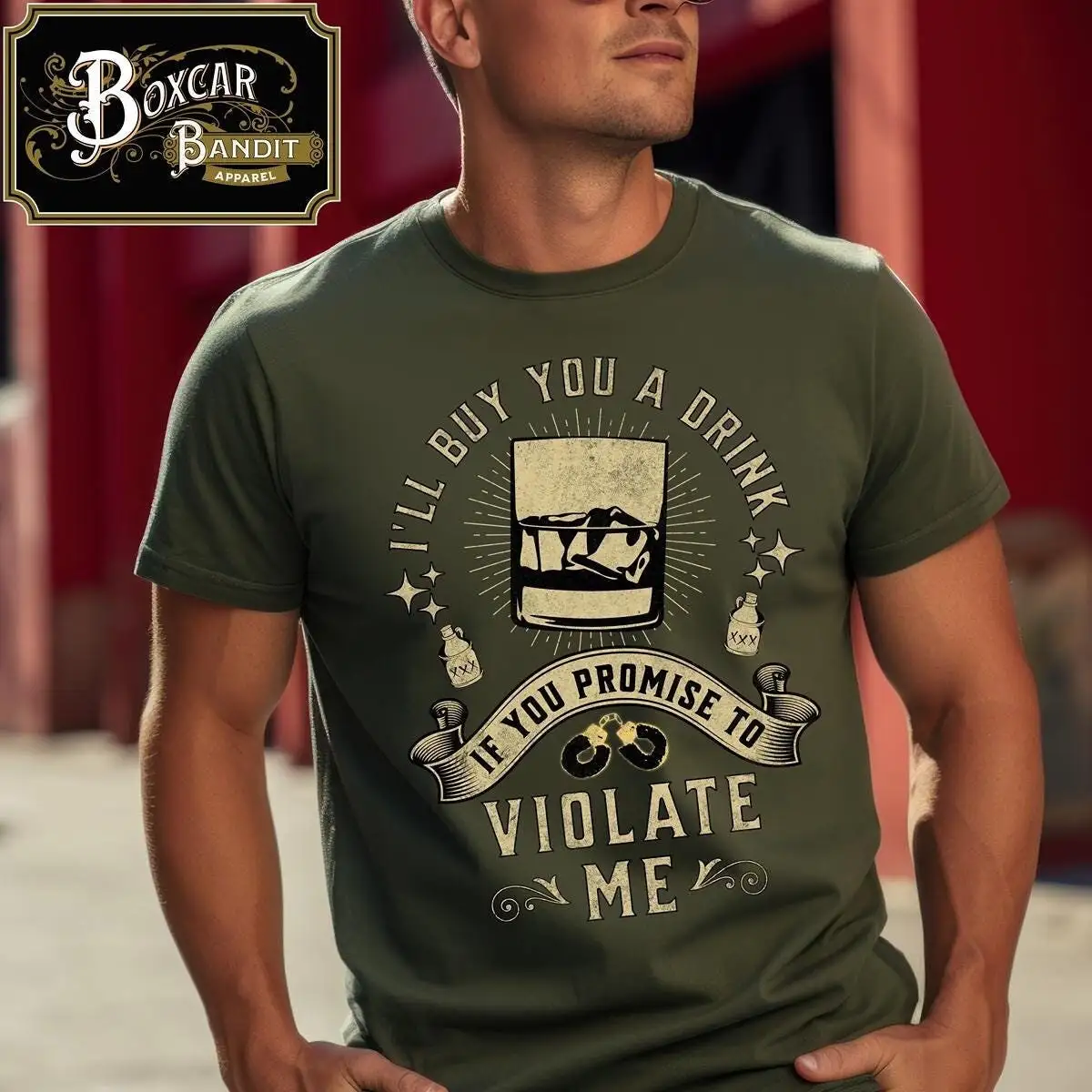 Compre una bebida si promesa a violar camiseta clásica