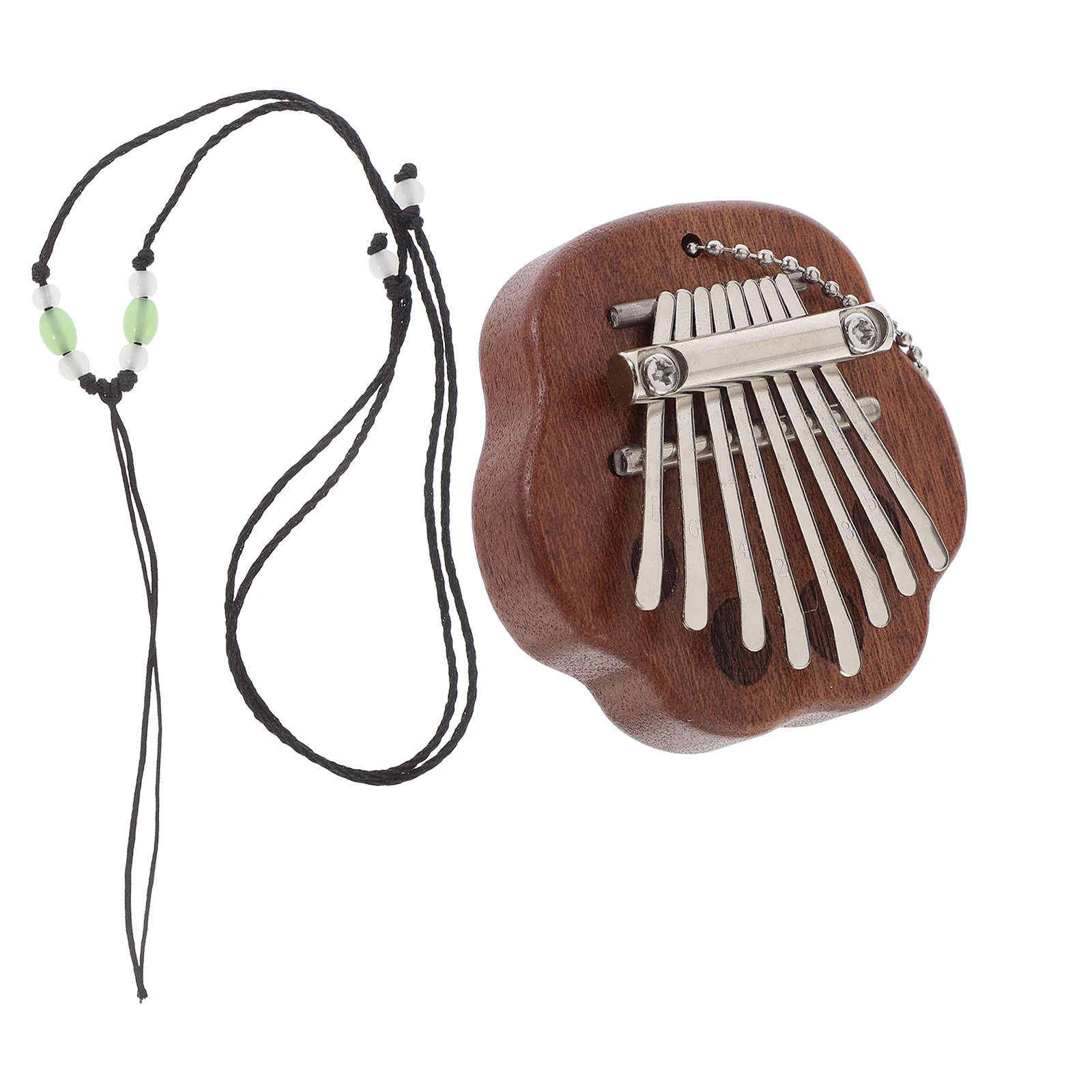 

8-Tone Wooden Kalimba Pentagram Design Portable Thumb Piano Music Instrument for Beginners and Friends Practice