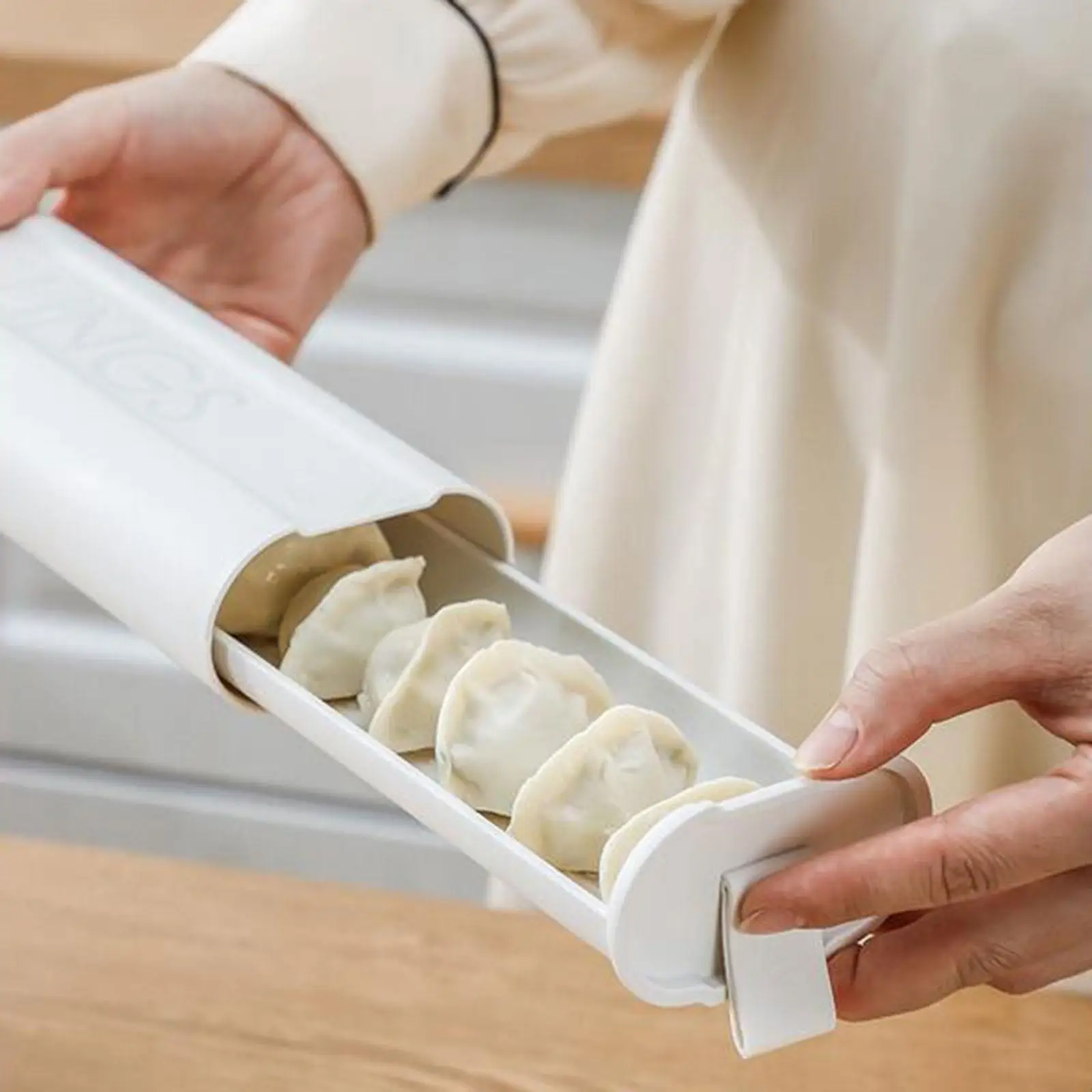 Dumpling Organizer Bin Airtight Dumpling Storage Box for Kitchen Fridge